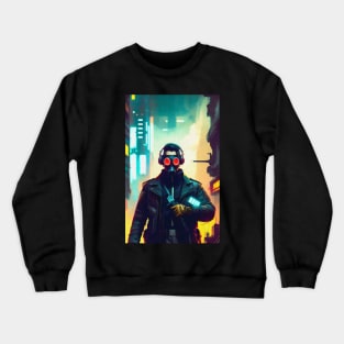 Abstract Cyberpunk Man Crewneck Sweatshirt